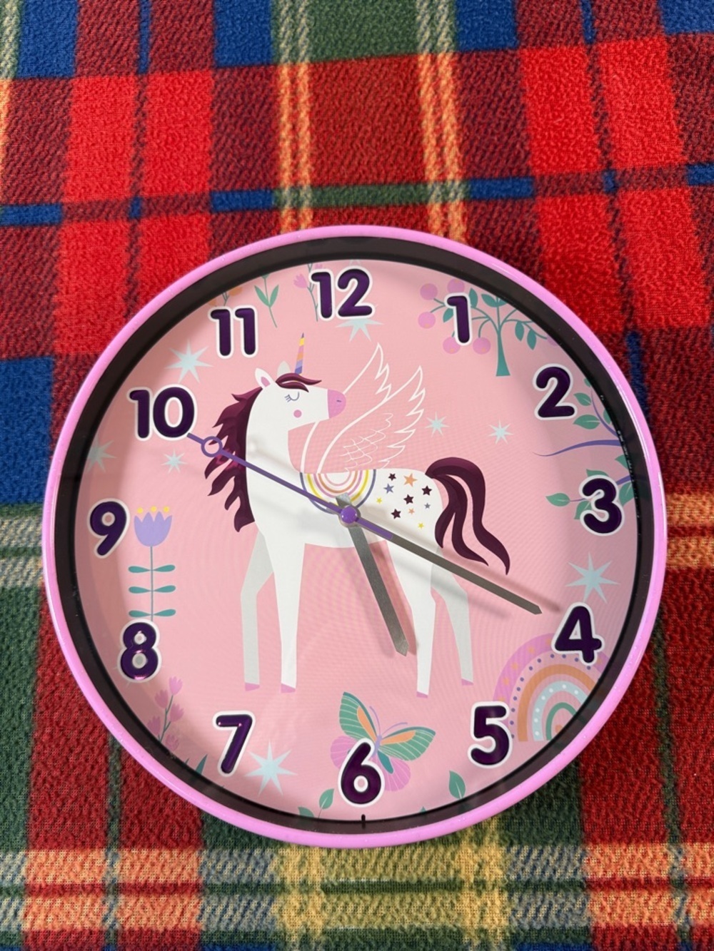 Pink Unicorn Wall Clock – Kids Room Decor
